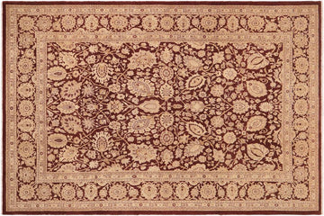 handmade Transitional Kafkaz Chobi Ziegler Brown Beige Hand Knotted RECTANGLE 100% WOOL area rug 10 x 14
